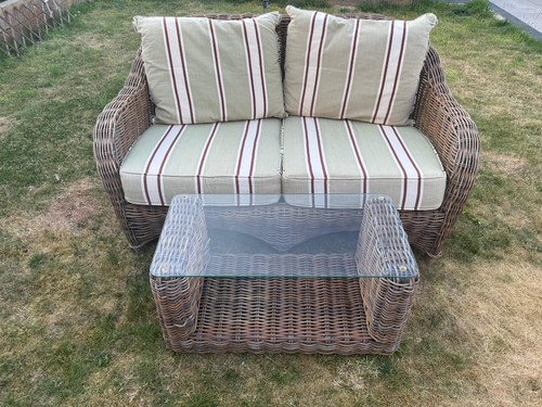 Real cane conservatory sofa - real,