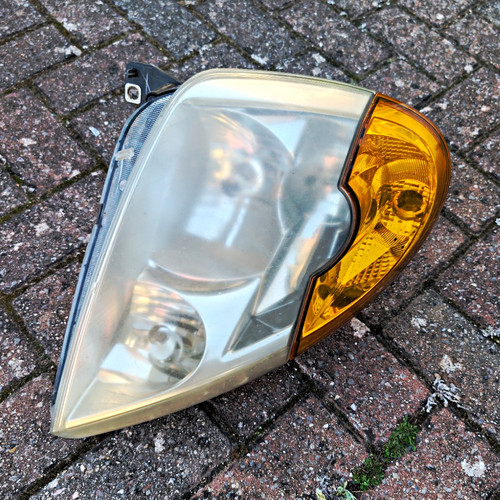 Left headlight and indicator - and,