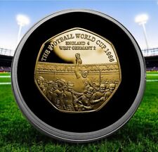 ENGLAND Football World Cup CHAMPIONS 1966 24ct Gold Commemorative Coin & Capsule