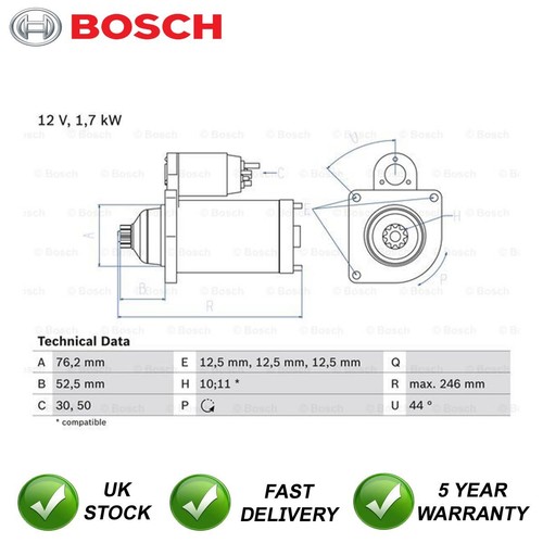 Starter motor bosch fits - starter,