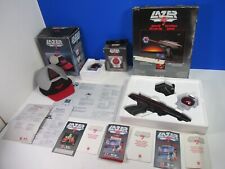 vintage working LASER TAG GAME KIT  SET MATTEL retro 1986 STARCAP STARSENSOR