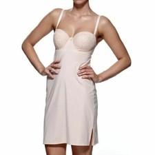 CHARNOS LACE PADDED SLIP SIZE 32E CUP COLOUR BRULEE/NUDE