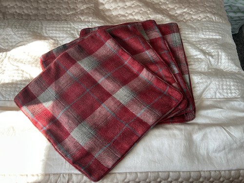 Red tartan cushion - red, 4