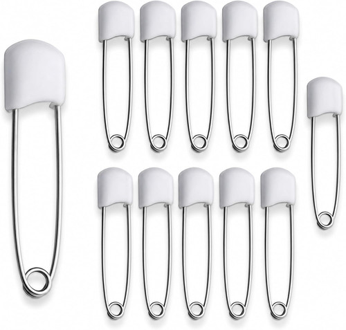 Baby nappy safety pins - 12,
