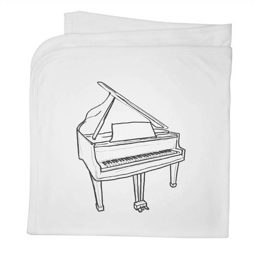 Grand piano baby blanket - piano',