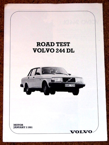 1981 volvo 244 road test - 1981,