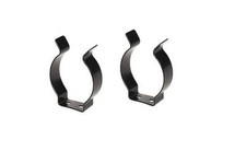 2x BLACK STORAGE CLIPS for ISLAND TABLE LEG 57mm VW CAMPER CARAVAN 70's / 80's