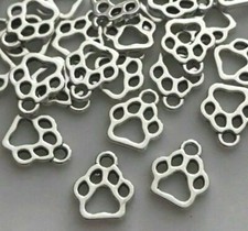 Tibetan Silver Paw Charms Dog