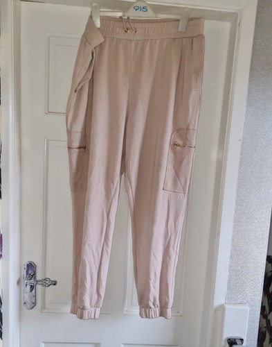 Ladies beige combat joggers - beige,