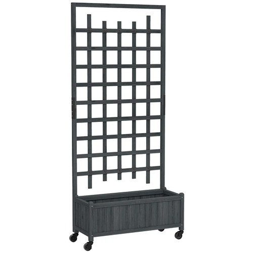 Wooden trellis planter - wooden,