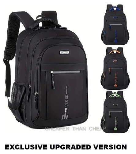Black backpack rucksack large - black,