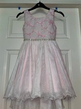 Girls' Floral Pink Dress