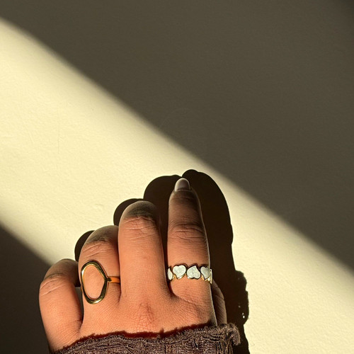 Resizeable heart band rings - resizeable,