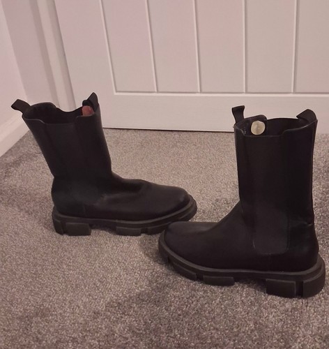 Linzi women black calf - black, high