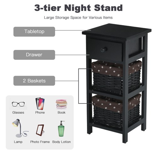 Pcs nightstand tier - pcs,
