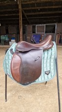 Ideal H&C Highland & Cob 17 Wide Brown GP Saddle. Good Condition .