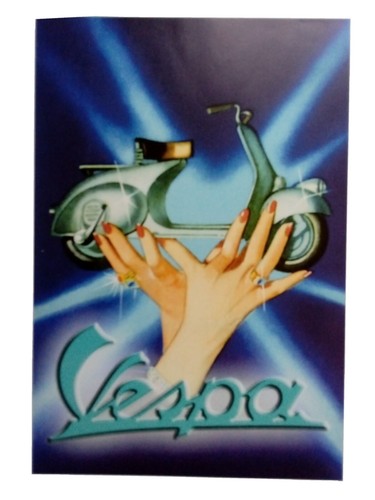 Vespa scooter poster promo - poster,