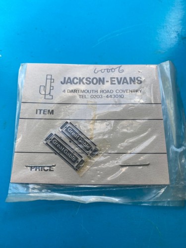 New jackson evans name - evans, plates