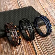 Mens Braided Fashion Bracelets