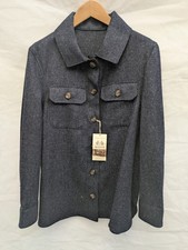 Ladies Blue Yorkshire Tweed Overshirt Size Small