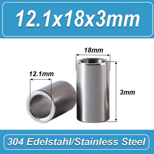 M12 stainless steel spacers - steel,