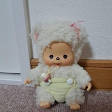 Monchhichi Babychichi Doll with Mel Sheep Figure, Used, No Charger