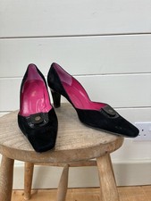 Chic pair black suede - pair, of