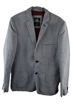 Rhino Rugby Black Label Mens 2 Button Blazer Cotton Blend Size 40