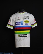 Rare 2002 Mario Cipollini Acqua & Sapone World Champion Cycling Jersey #208