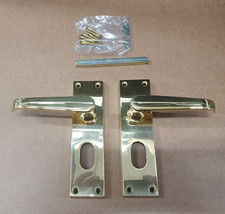 Door Handles Oval Profile Carlisle Brass Victorian  Polished Brass (PAIR)