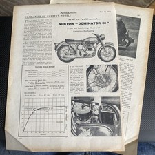 NORTON 'Dominator 88 & 99'  Motor Cycling road tests  from - 1957 & 58 originals