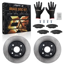 Vented Brake Discs Pads Kit