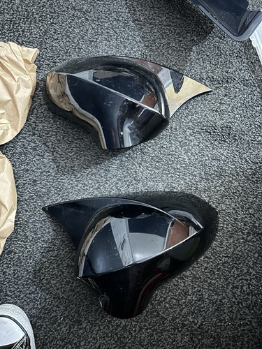 Pair gloss black wing mirror - gloss,
