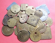 Various colliery mining pit checks/tallies - select from drop-down list