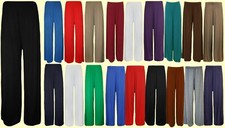 Women High Elastic Waist Wide Leg Palazzo Pants Casual Loose Long Pant Trouser