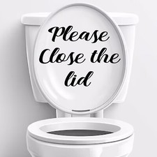 Please close the lid toilet