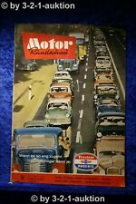 Motor Rundschau 11/62 Porsche 8 Cyl. Formula 1 Cezeta Scooter Roover 3 Liters