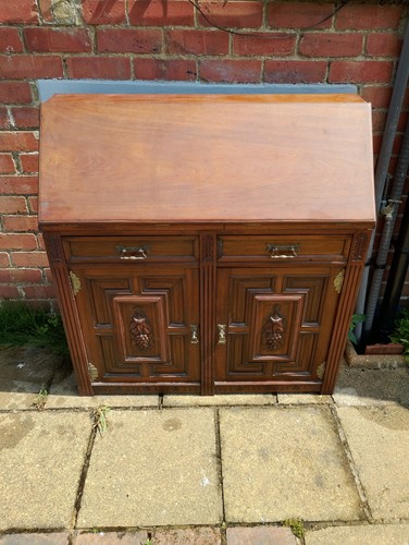 Maple and edwardian bureau - maple,