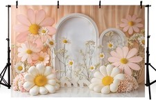 Peach Flowers Archway Backdrop