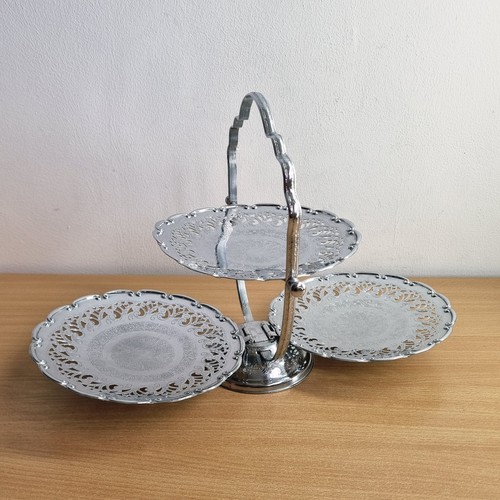 Vintage chrome folding three - folding,