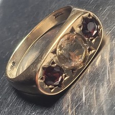 Antique 9ct gold citrine - 9ct,