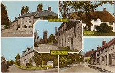 Dorset postcard MARNHULL multiviiew 1970 by Valentines