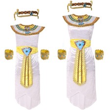 EGYPTIAN QUEEN COSTUME CLEOPATRA LADIES GIRLS WORLD BOOK DAY FANCY DRESS COSTUME