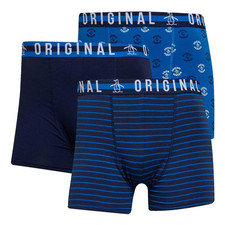Original Penguin Mens Underwear Trunks Assorted 3 Pack Boxer Stretch Soft Cotton