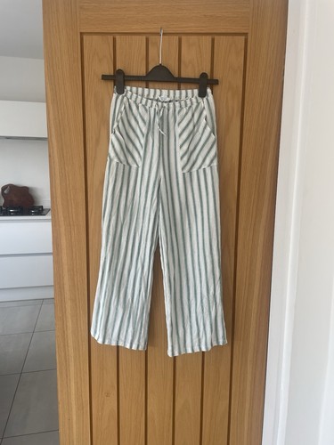 Girls wide leg striped - leg, cotton