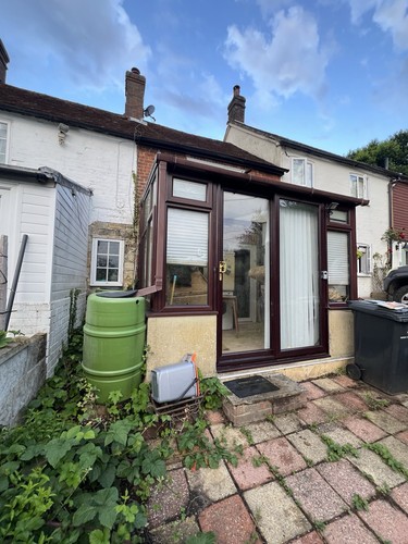 Brown upvc lean - brown, lean-to