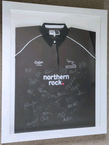 Framed newcastle falcons black - framed,