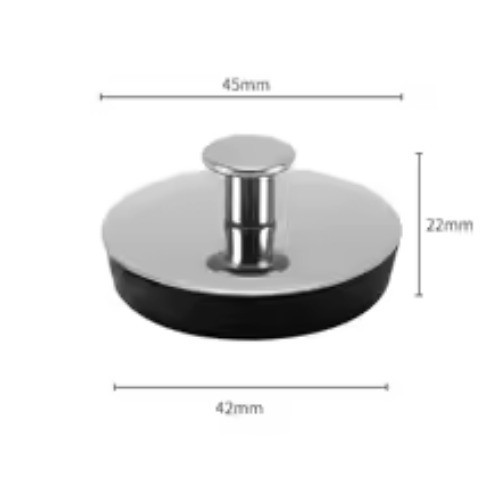 Stainless steel bath sink plug - stainless,