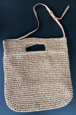 Zara Home Woven Straw Tote Bag