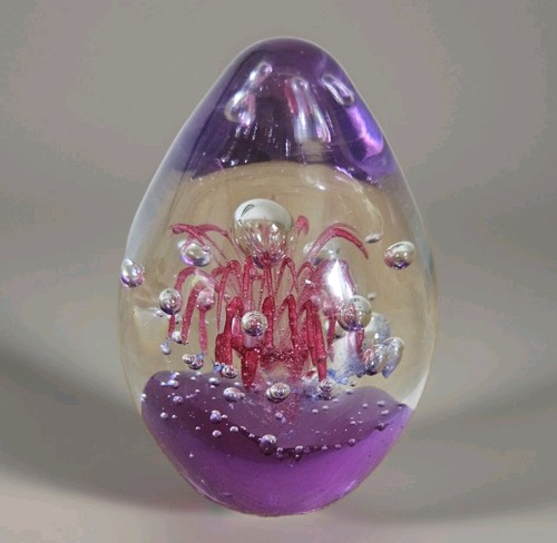 Art glass paperweight cosmic - glass,